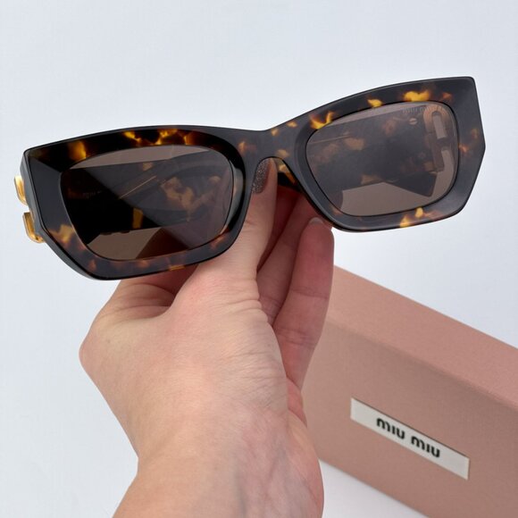 Miu Miu MU09WS VAU06B GLIMPSE BRAND NEW Sunglasses Honey Havana Brown Women main image 11